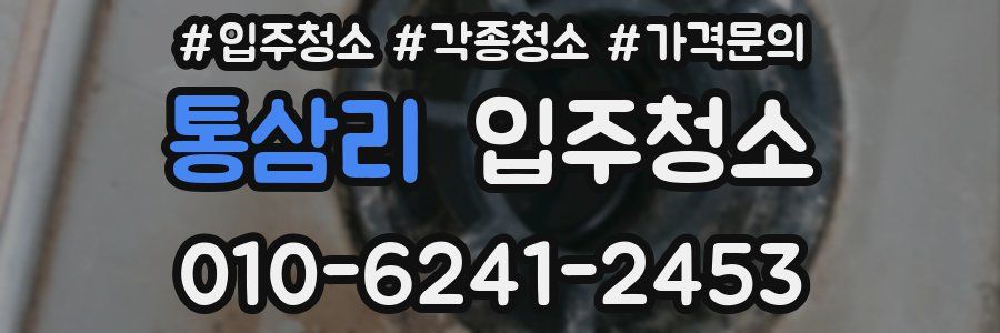 통삼리 이사청소