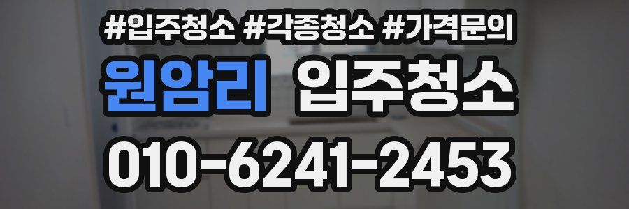 원암리 이사청소