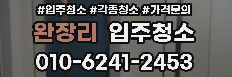 완장리 이사청소