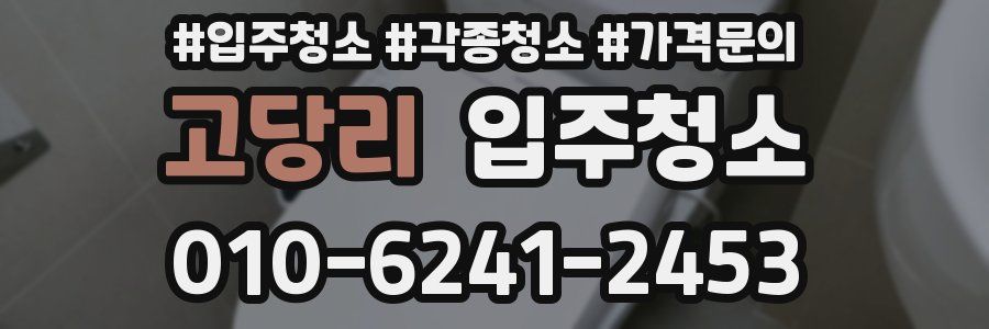 고당리 이사청소