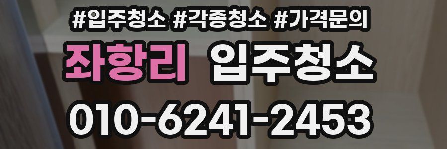 좌항리 이사청소