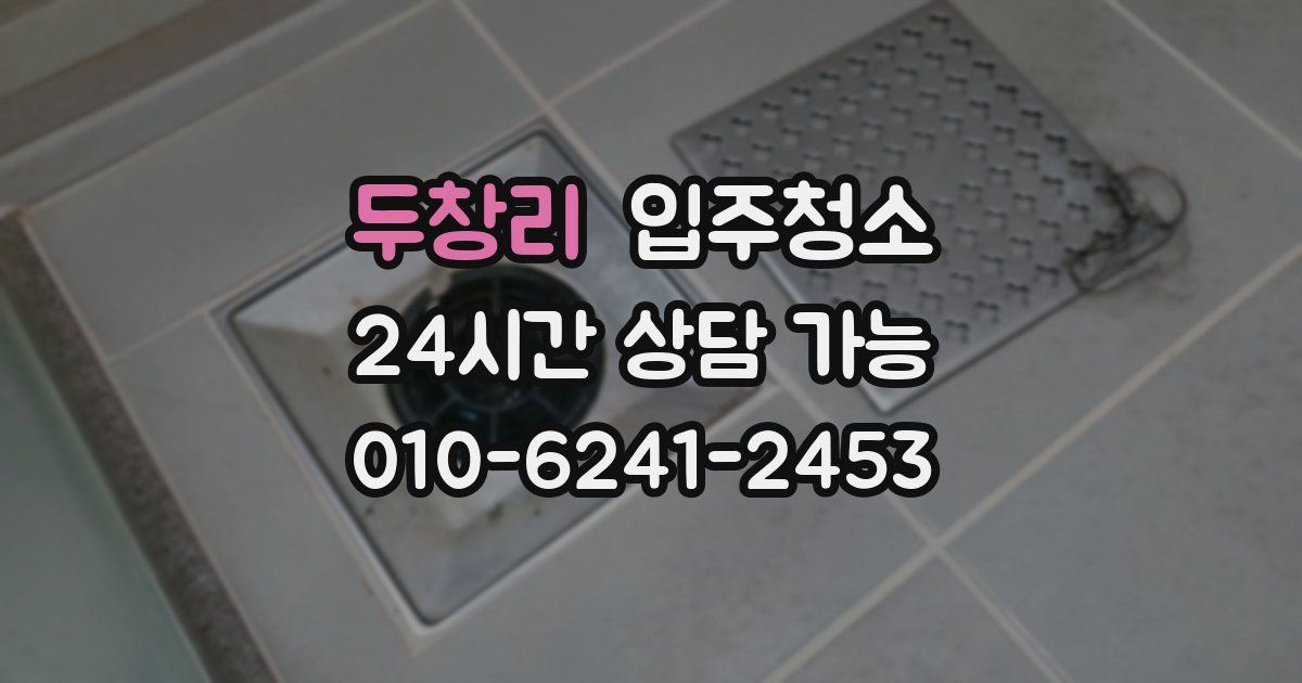 두창리 입주청소