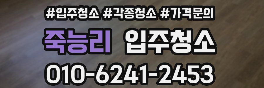 죽능리 이사청소