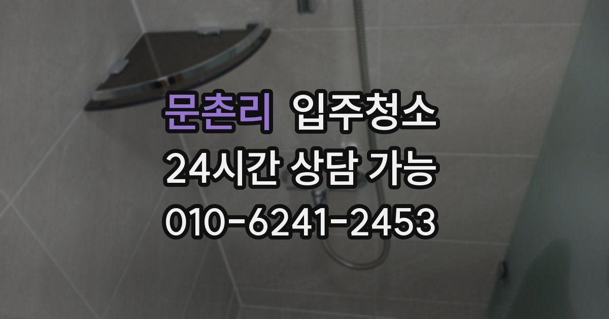 문촌리 입주청소