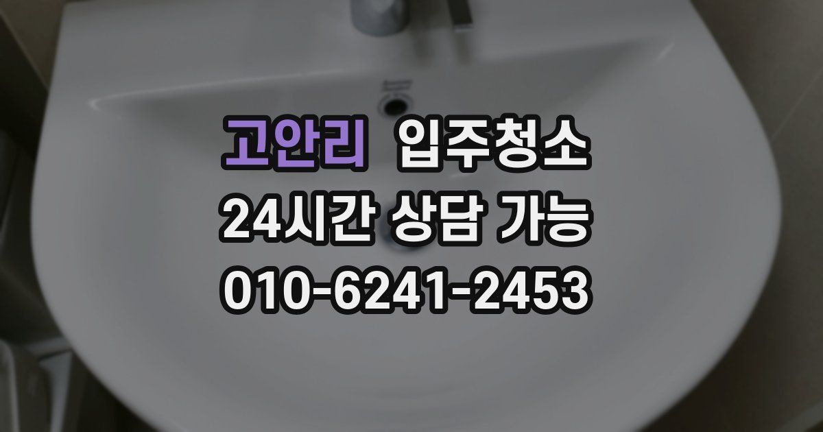 고안리 입주청소