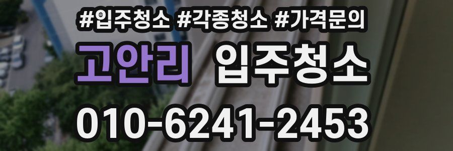 고안리 이사청소