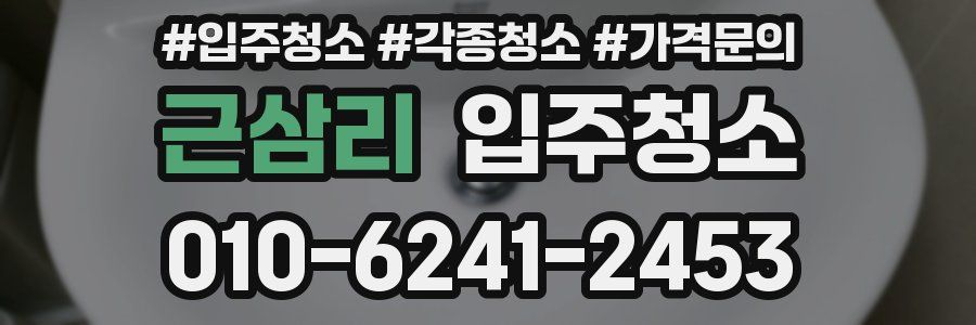 근삼리 이사청소