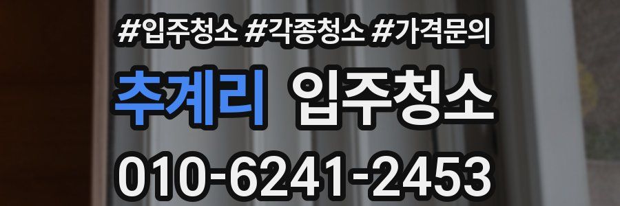 추계리 이사청소