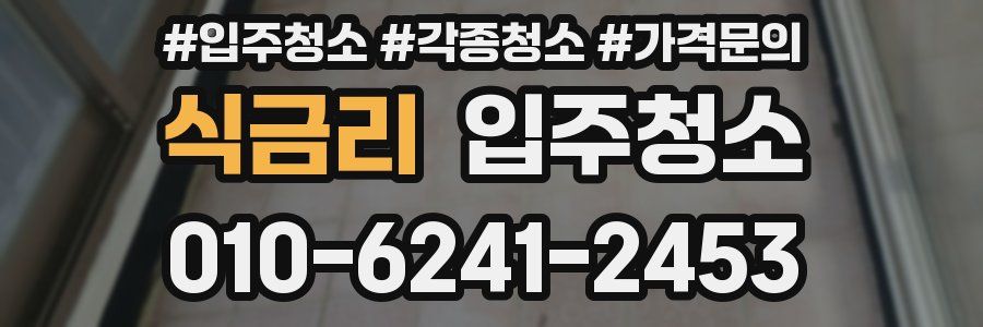 식금리 이사청소