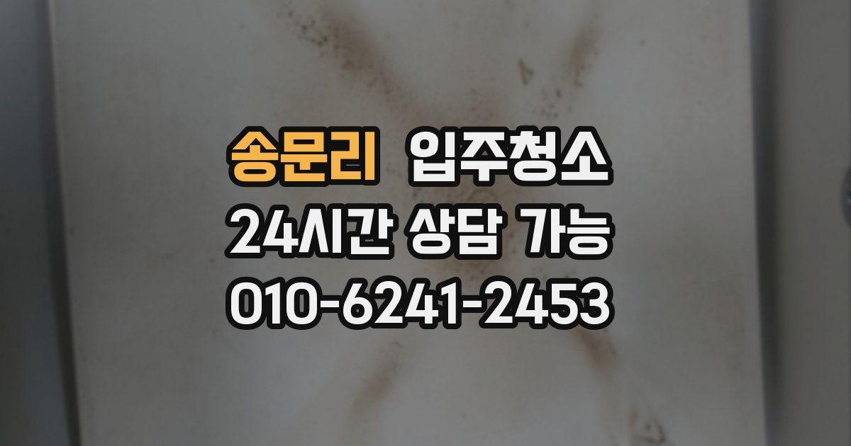 송문리 입주청소