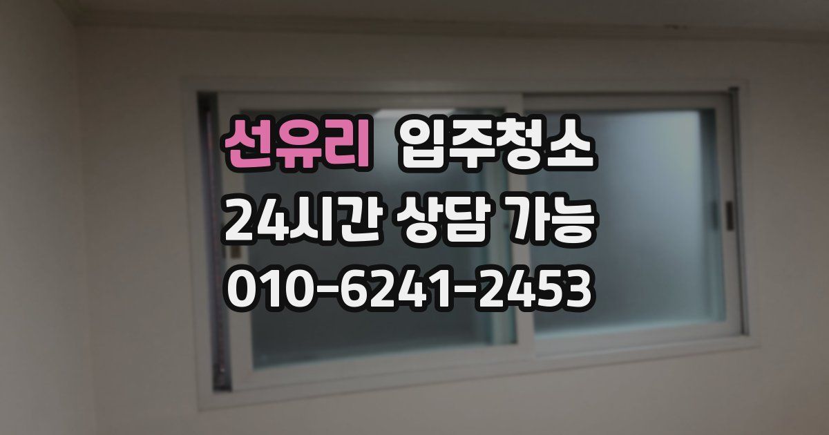 선유리 입주청소