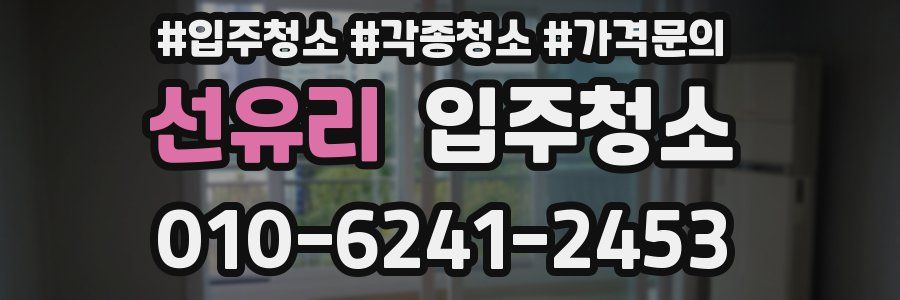 선유리 이사청소