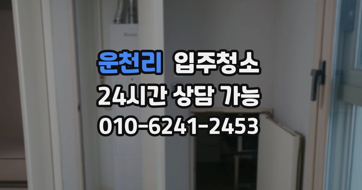 운천리 입주청소