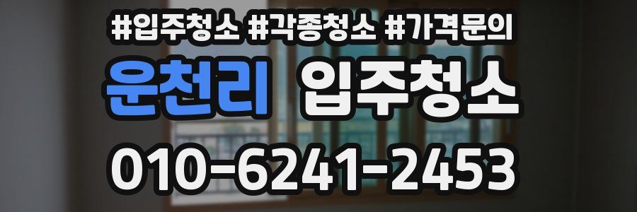 운천리 이사청소