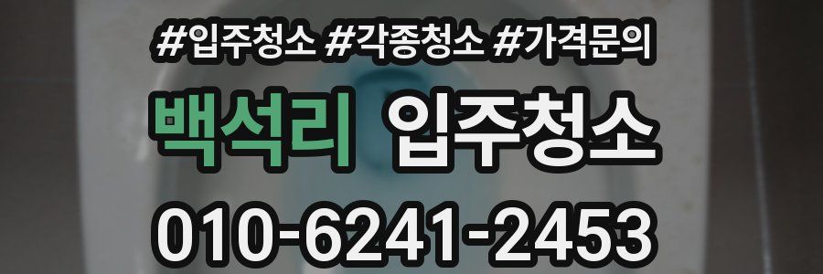 백석리 이사청소