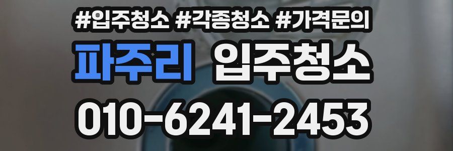 파주리 이사청소