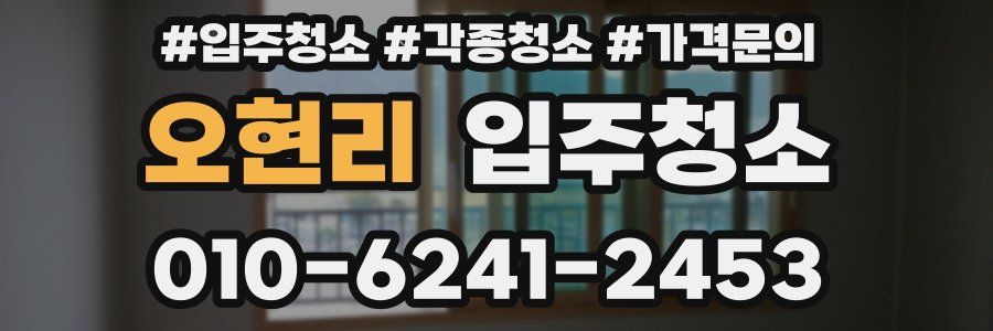 오현리 이사청소