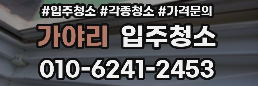 가야리 이사청소