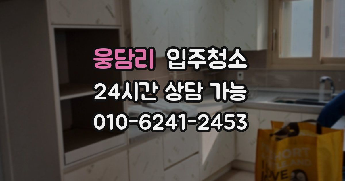 웅담리 입주청소