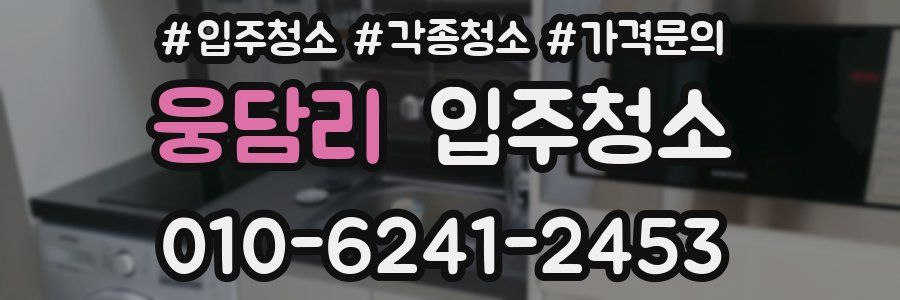 웅담리 이사청소