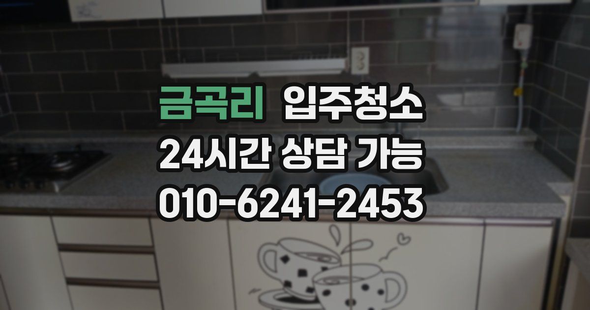 금곡리 입주청소