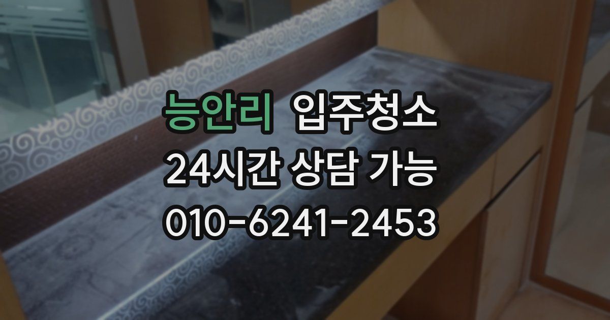 능안리 입주청소