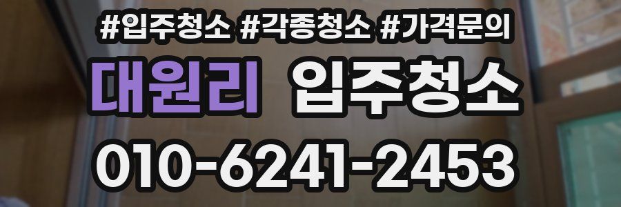 대원리 이사청소