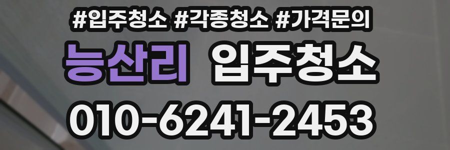 능산리 이사청소