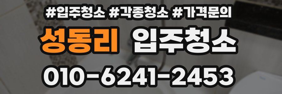 성동리 이사청소