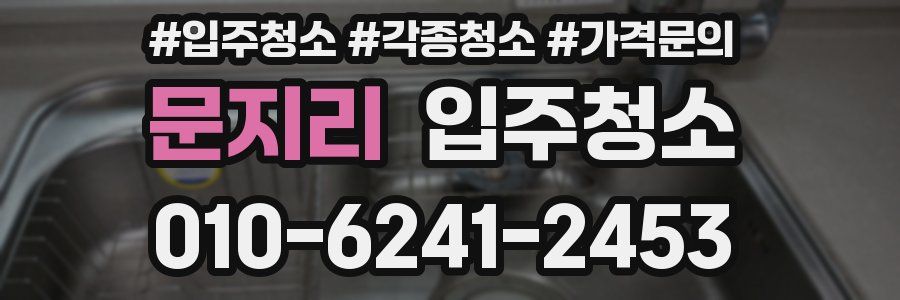 문지리 이사청소