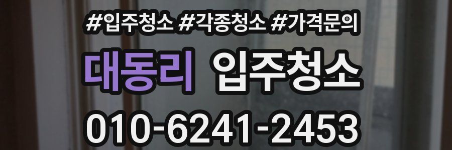 대동리 이사청소