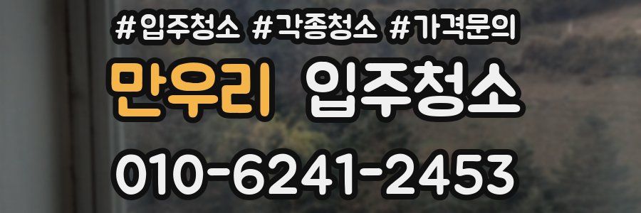 만우리 이사청소