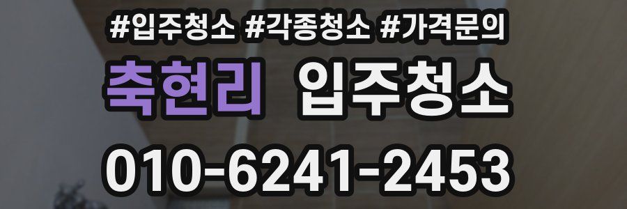 축현리 이사청소