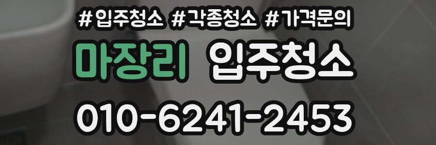 마장리 이사청소