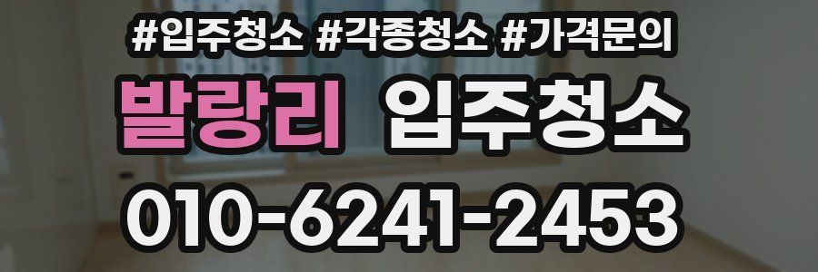 발랑리 이사청소