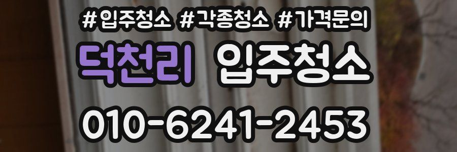 덕천리 이사청소