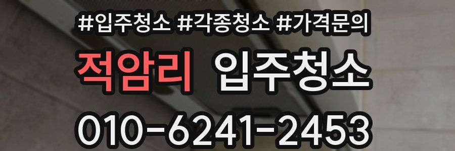 적암리 이사청소