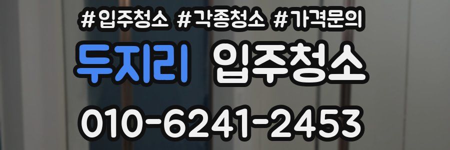 두지리 이사청소