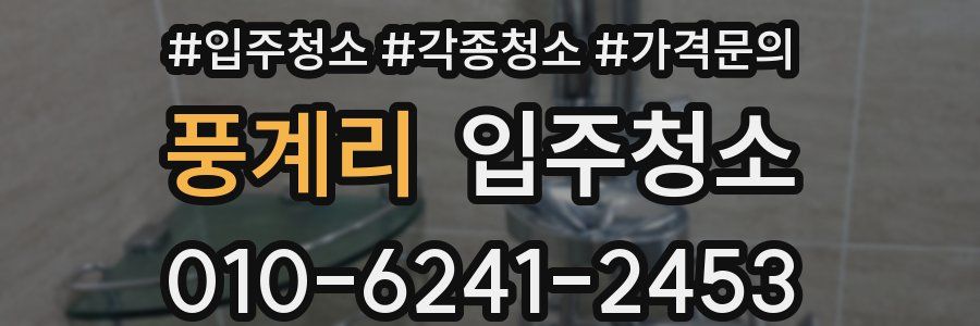 풍계리 이사청소