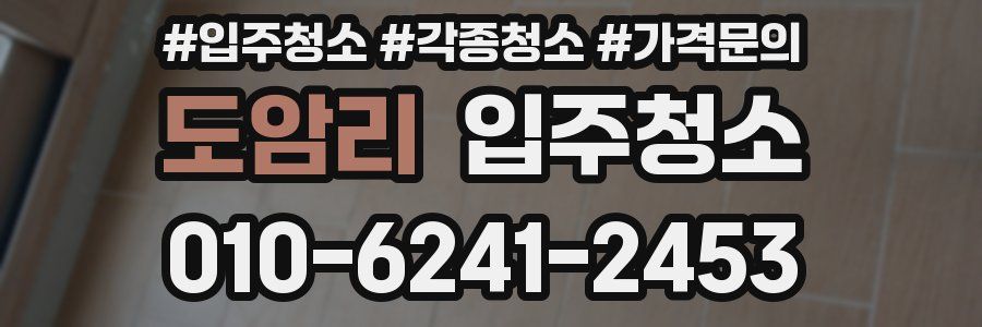 도암리 이사청소