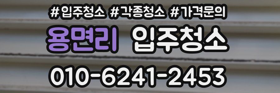 용면리 이사청소