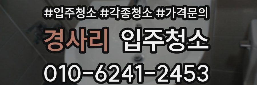 경사리 이사청소