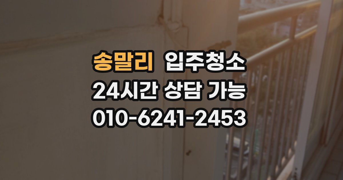 송말리 입주청소