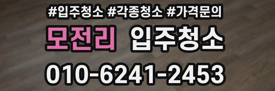 모전리 이사청소