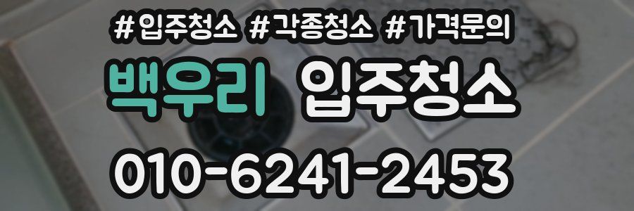 백우리 이사청소