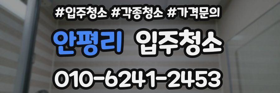 안평리 이사청소