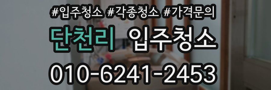 단천리 이사청소