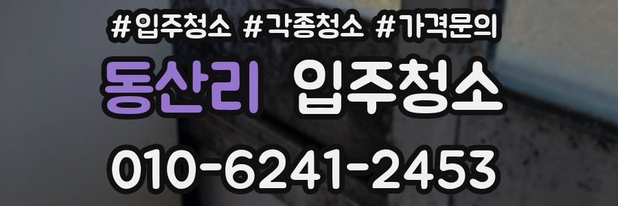 동산리 이사청소