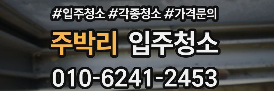 주박리 이사청소