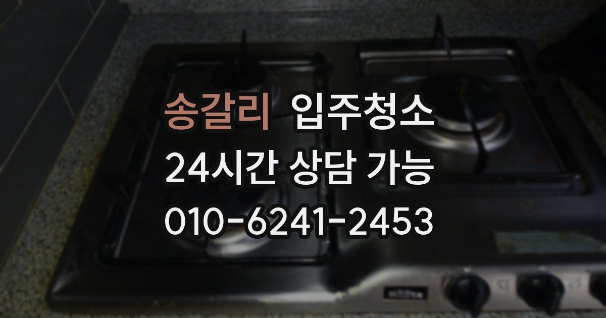 송갈리 입주청소